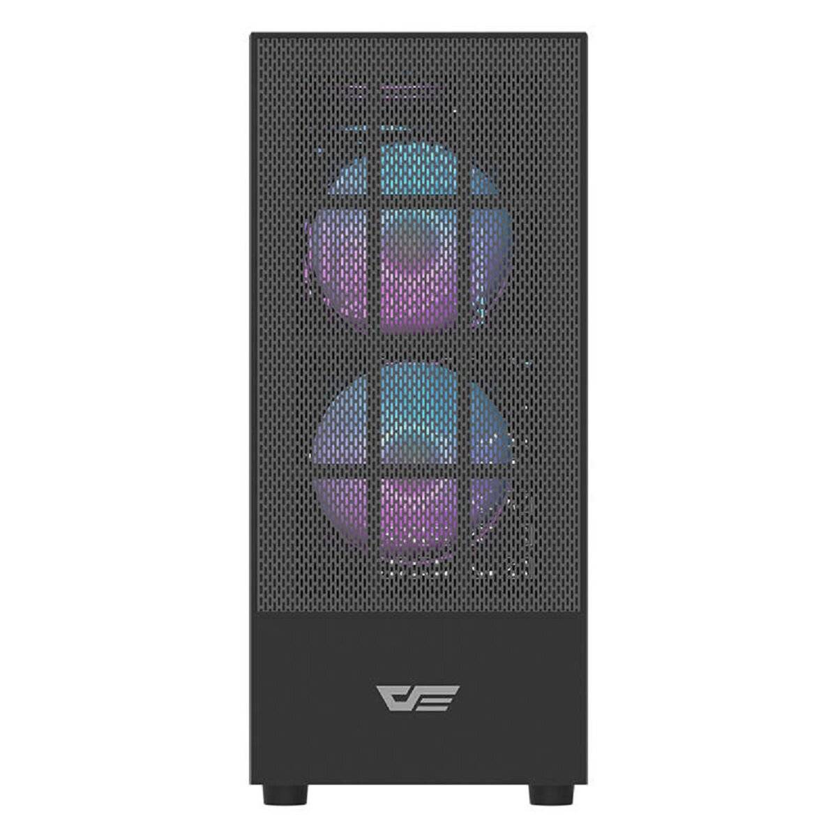 Darkflash A290 PC-Gehäuse  Stilvolles Design mit gehärtetem Glas und RGB-Lüftern