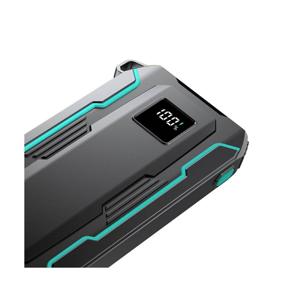 22,5 W 10000 mAh Powerbank - integrierte Kabel kompatibel mit iPhone und USB-C - inklusive eingebaute Taschenlampe