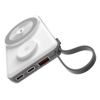 Powerbank 10000-mAh-LED-Display mit Typ-C- und iPhone -Anschlusskabel für Mobiltelefone und Watch Powerbank 10000-mAh-LED-Display mit Typ-C- und iPhone -Anschlusskabel für Mobiltelefone und Watch