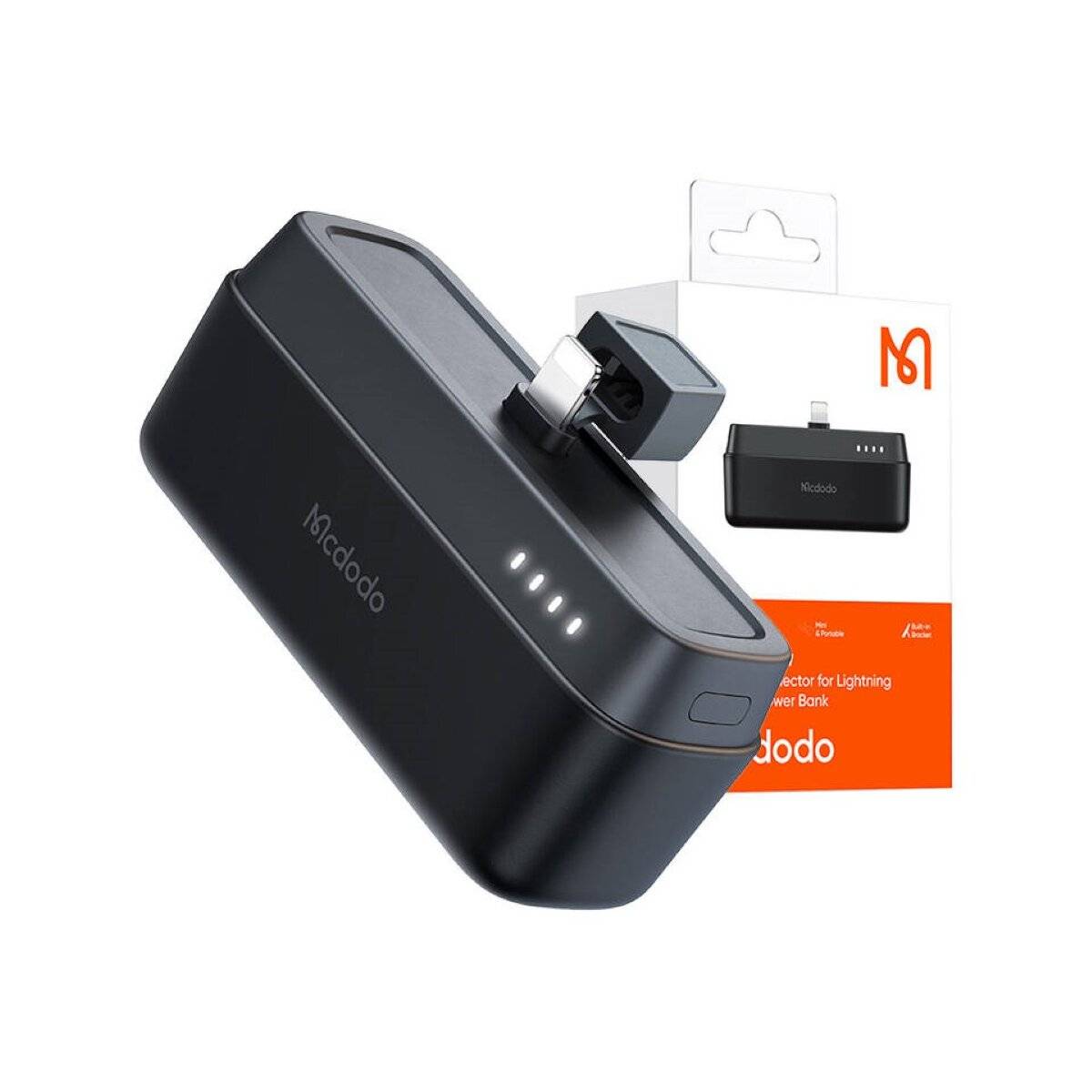 Power Bank MC-6281 20W, 5000mAh kompatibel mit iPhone in Schwarz