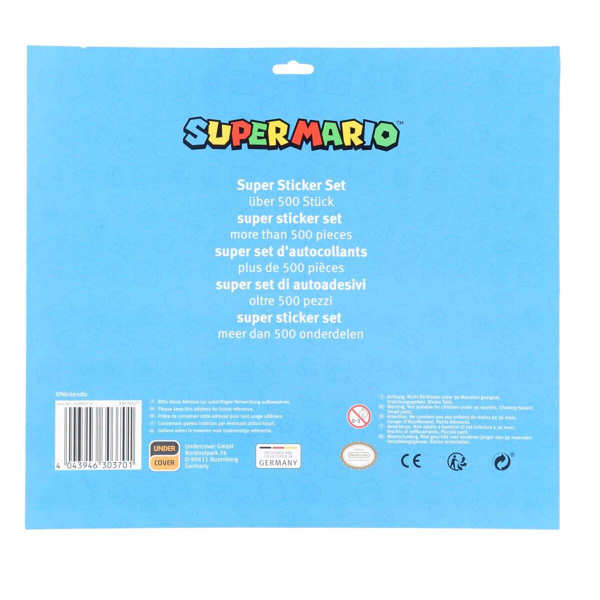 Super Mario Sticker Set 500 Stück Kreative Sticker für DIY Projekte und mehr