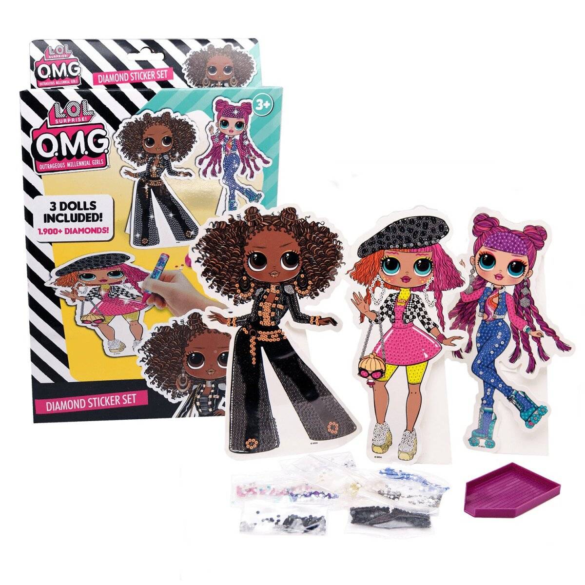 LOL Surprise Diamond Sticker Set  Glitzernde Bastelspaß für Kinder