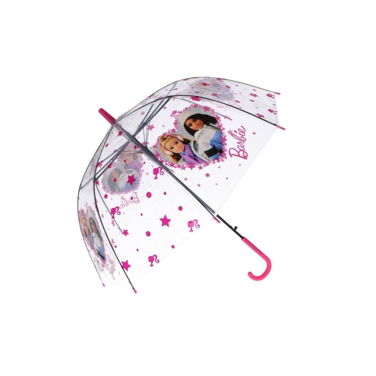 Barbie Regenschirm Regenbegleiter für Kinder  Hübscher Stockschirm, Ø 74 cm