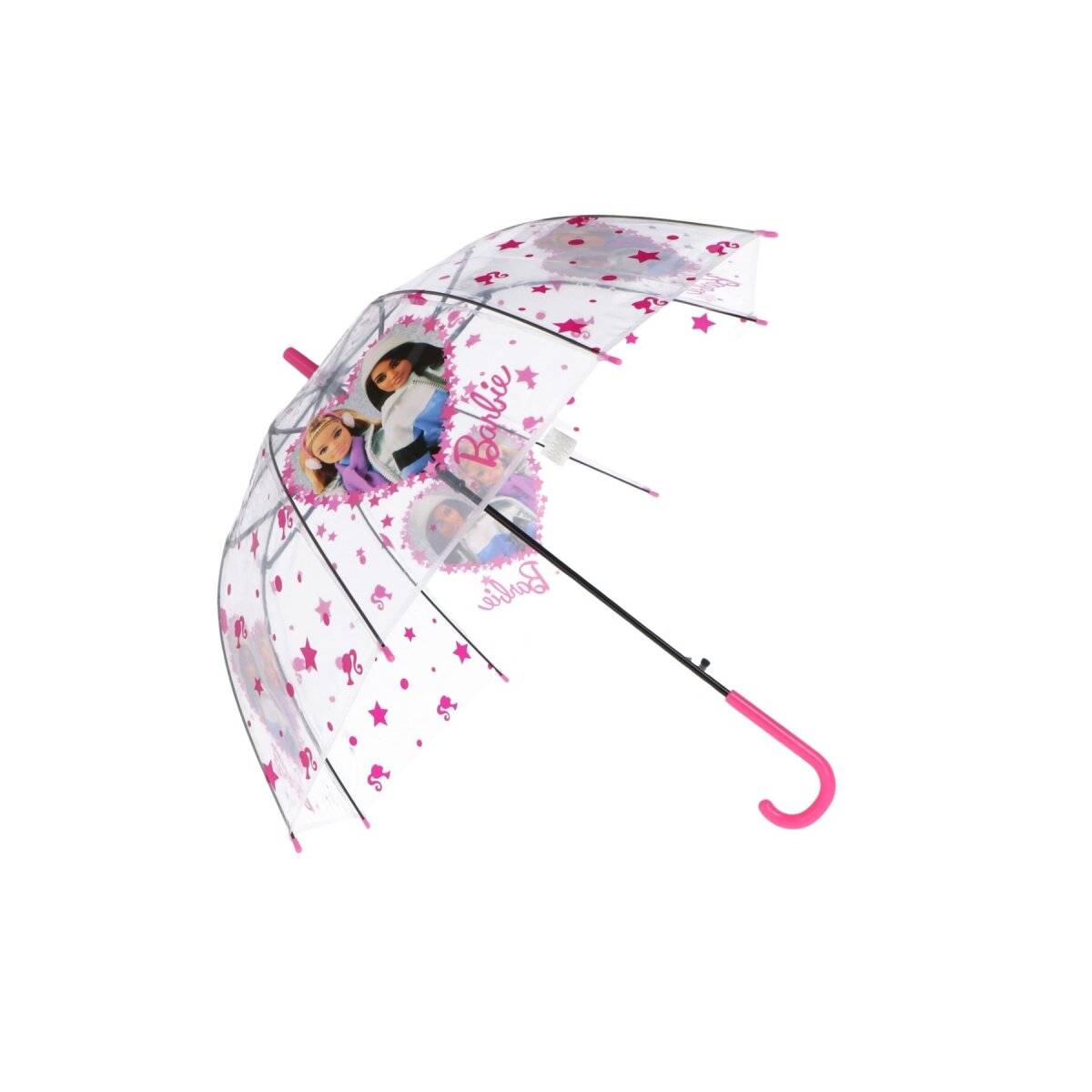 Barbie Regenschirm Regenbegleiter für Kinder  Hübscher Stockschirm, Ø 74 cm