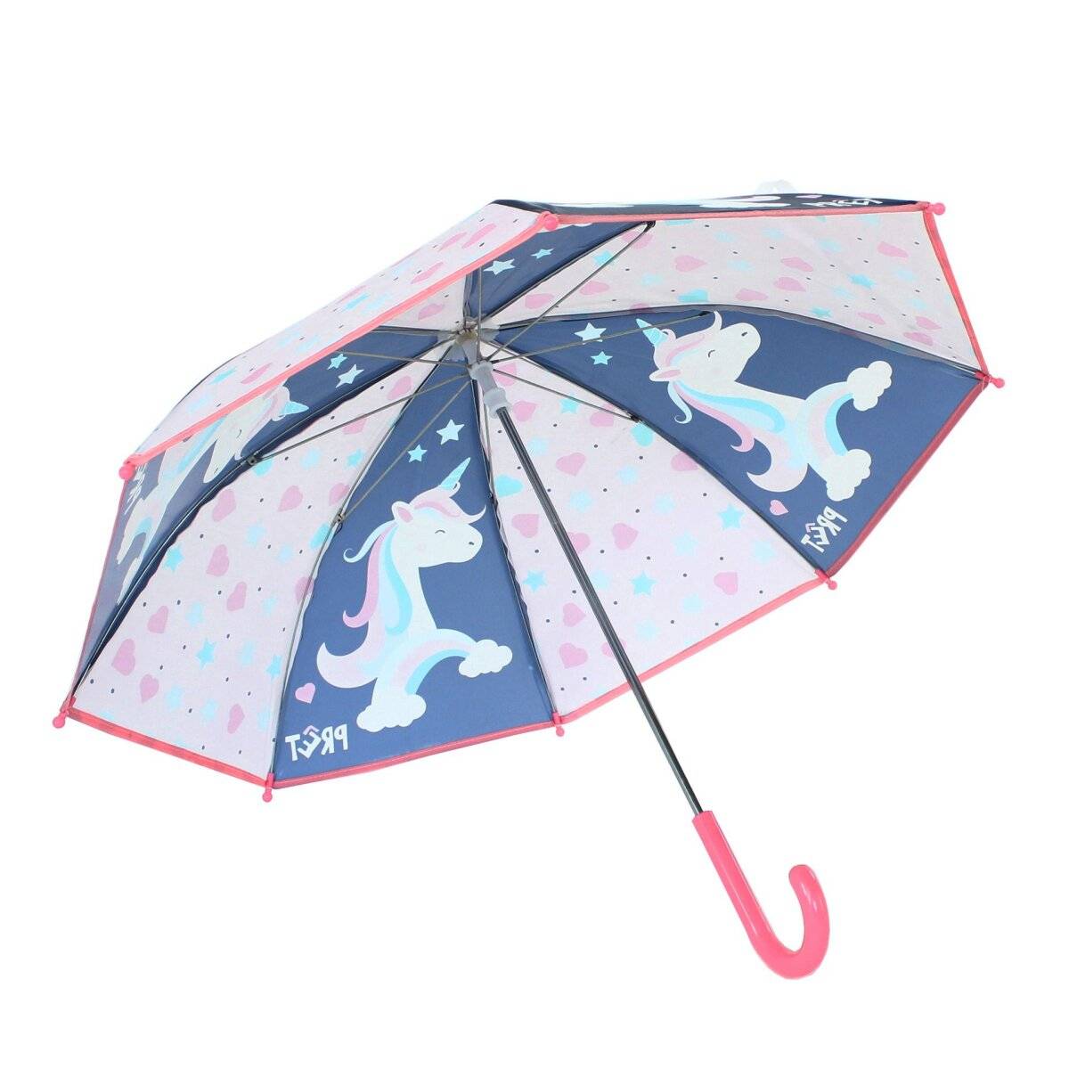 Prêt Kinder-Regenschirm ? 73cm Stockschirm Perfekter Schutz bei Regen mit elegantem Design