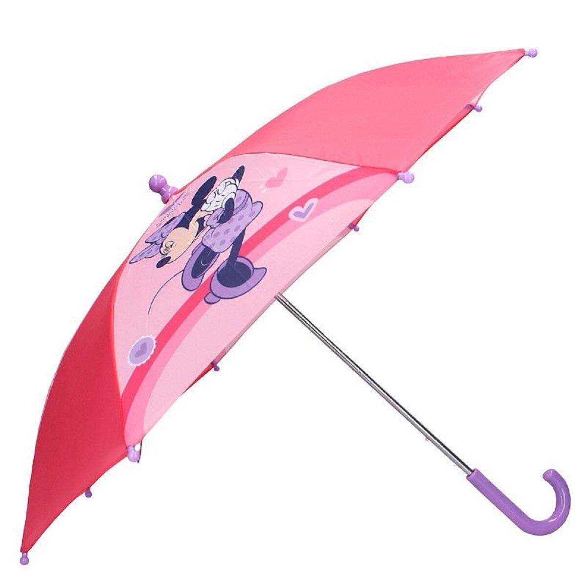 Disney Minnie Mouse Kinder-Regenschirm Stockschirm  Stilvoller Schutz bei Regen, Ø 64 cm