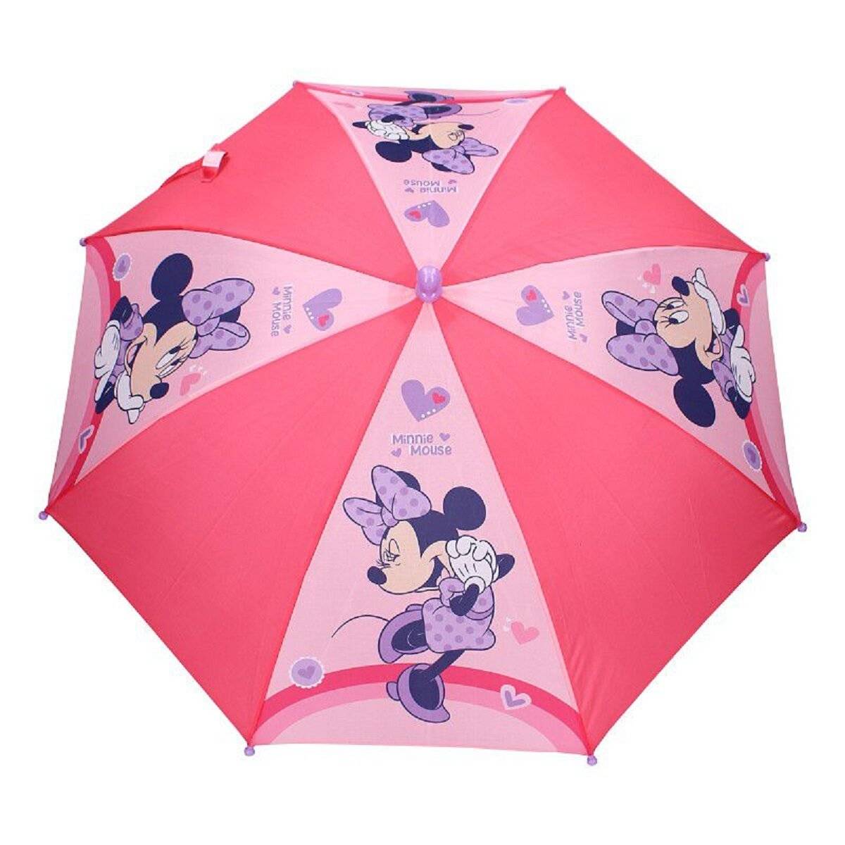 Disney Minnie Mouse Kinder-Regenschirm Stockschirm  Stilvoller Schutz bei Regen, Ø 64 cm
