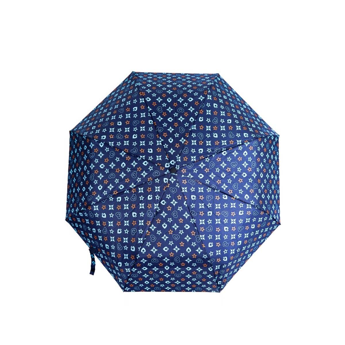 Taschenschirme mit Schutzhülle  stilvoll & robust gegen Wind und Wetter Blau