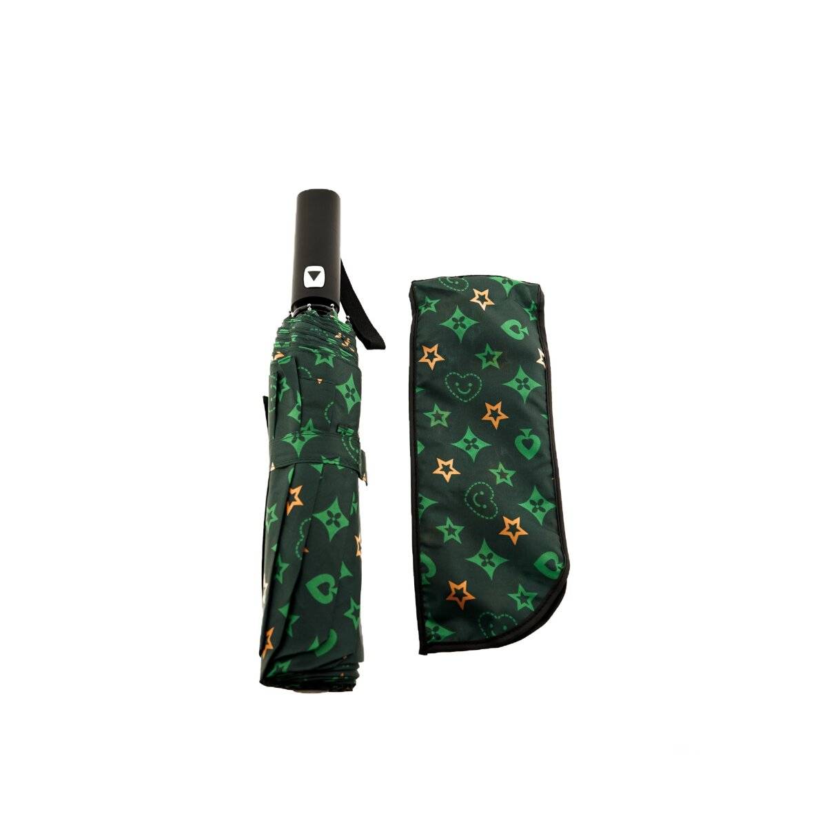 Taschenschirme mit Schutzhülle  stilvoll & robust gegen Wind und Wetter Grün