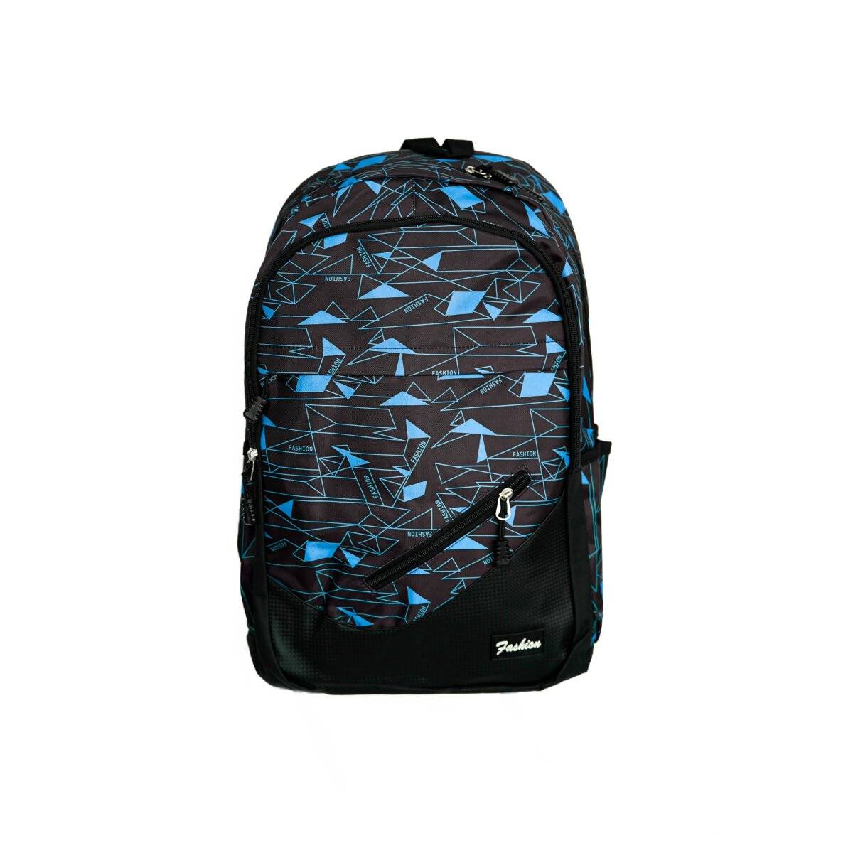 Rucksack mit modernem rhombischem Druck  Praktisch und stilvoll Blau