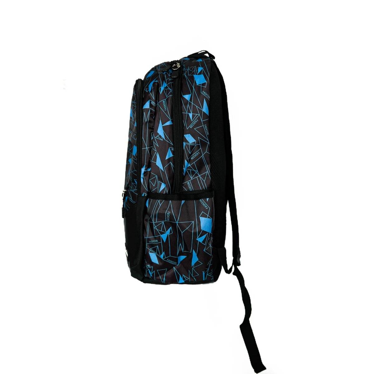 Rucksack mit modernem rhombischem Druck  Praktisch und stilvoll Blau