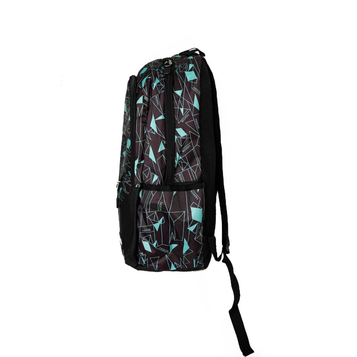 Rucksack mit modernem rhombischem Druck  Praktisch und stilvoll Türkis