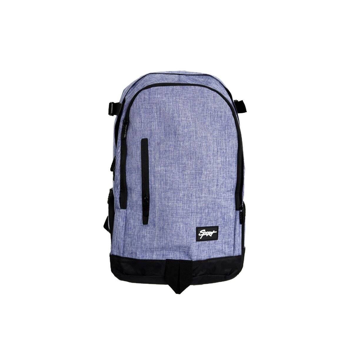 Einfarbiger Basic Rucksack 32 x 18 x 48 cm - stillvoll, praktisch und vielseitig Blau