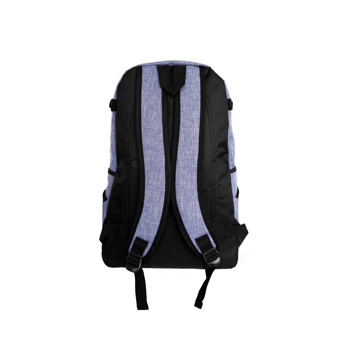 Einfarbiger Basic Rucksack 32 x 18 x 48 cm - stillvoll, praktisch und vielseitig Blau