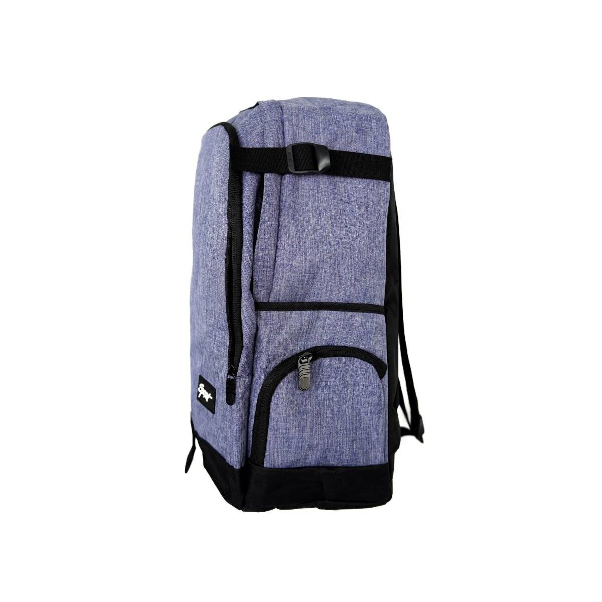 Einfarbiger Basic Rucksack 32 x 18 x 48 cm - stillvoll, praktisch und vielseitig Blau