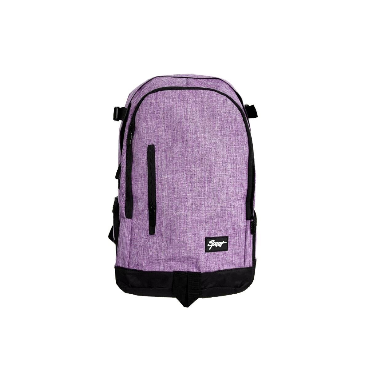 Einfarbiger Basic Rucksack 32 x 18 x 48 cm - stillvoll, praktisch und vielseitig Lila
