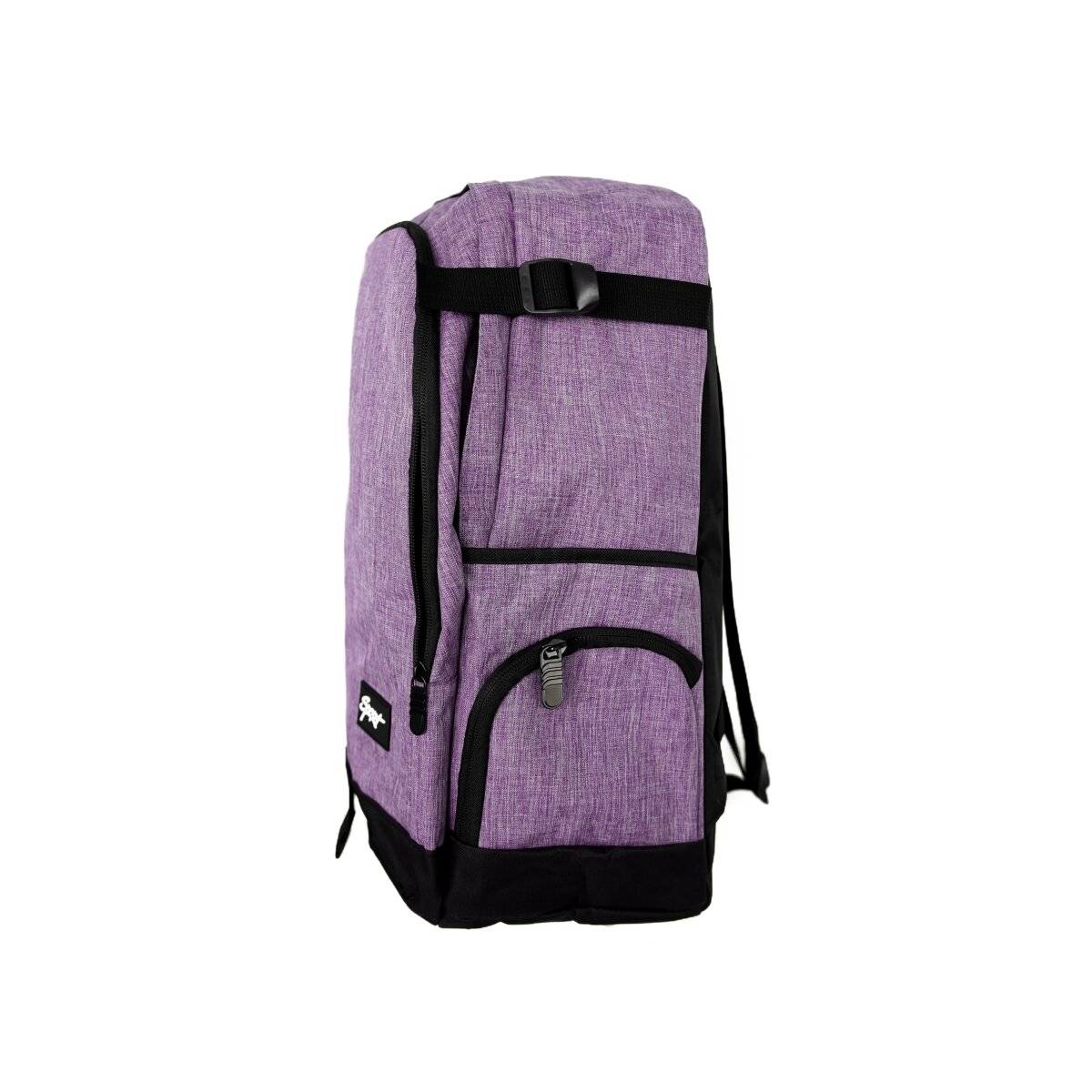 Einfarbiger Basic Rucksack 32 x 18 x 48 cm - stillvoll, praktisch und vielseitig Lila