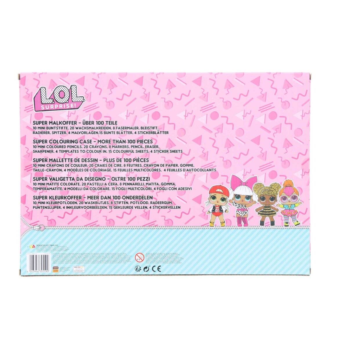 LOL Surprise Farbkasten 100-teilig für Schule und Freizeit