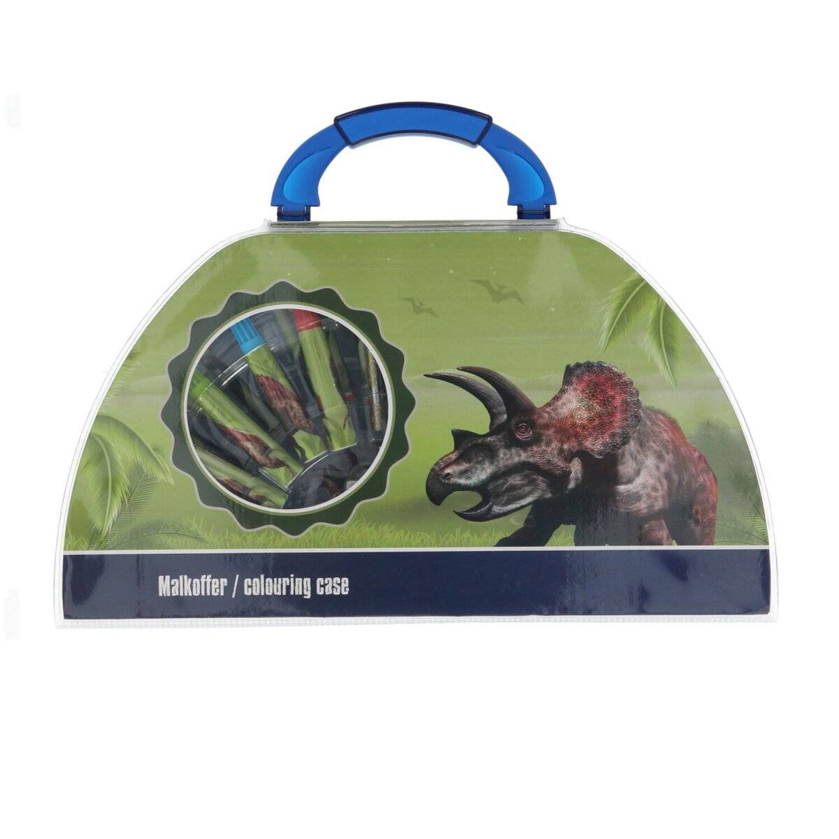 Dinosaurier Mal- und Zeichenkoffer 100% kreativer Spaß für Kinder