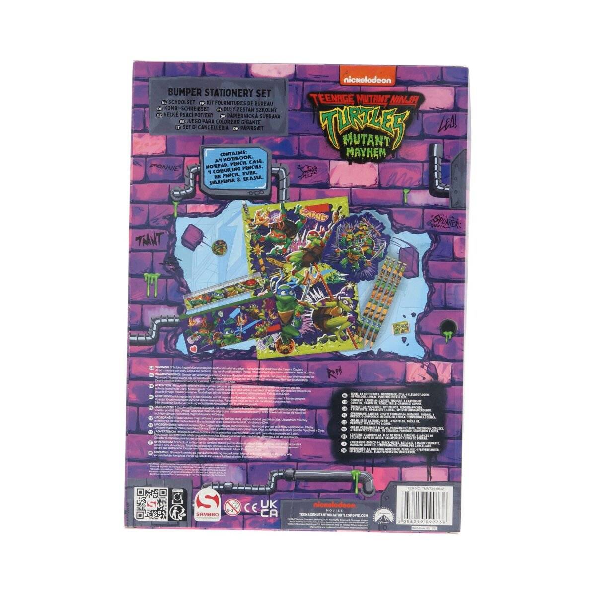 Teenage Mutant Ninja Turtles Schreibset  Perfektes Geschenk für Kinder