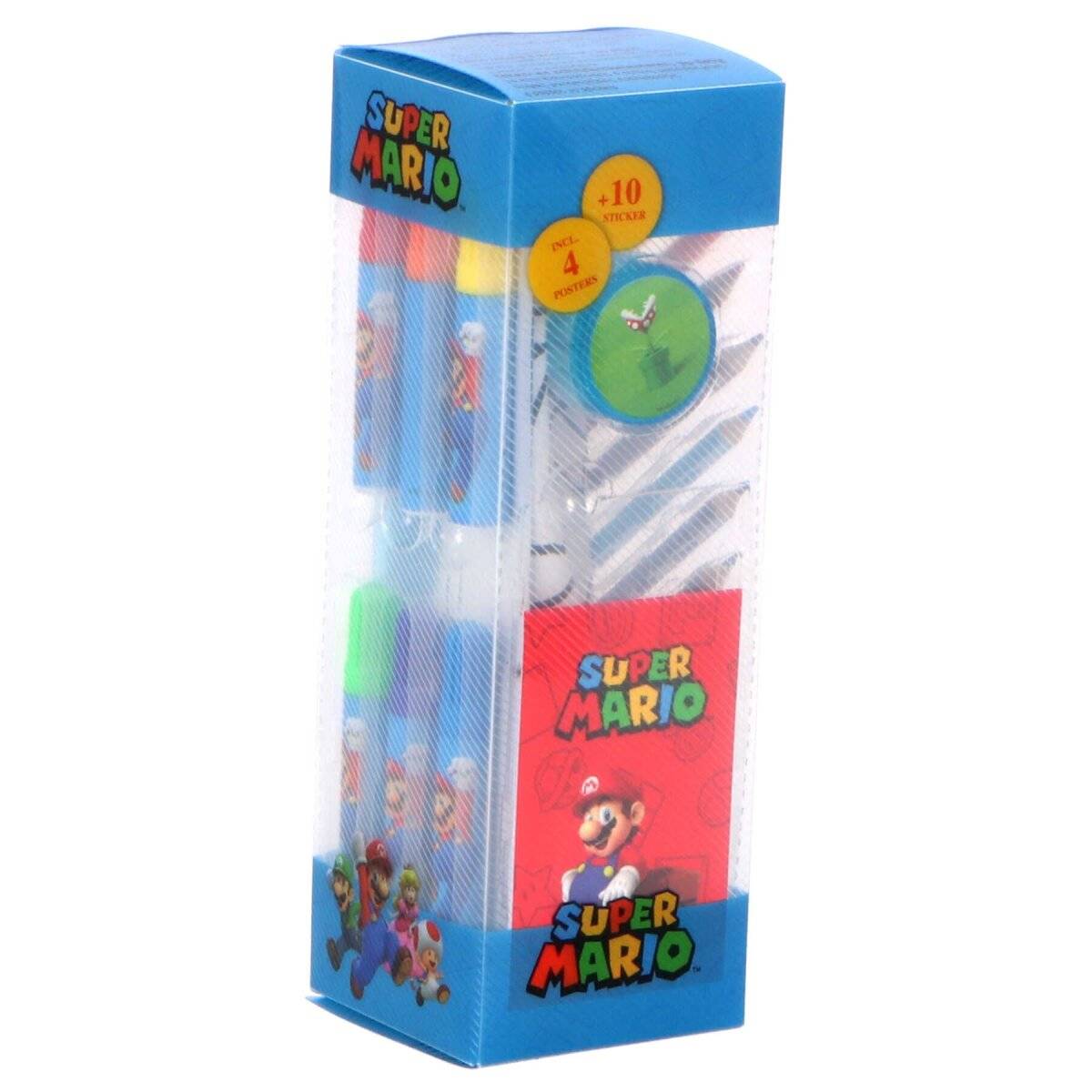 Super Mario Schreibwaren-Set  35-teiliges Kreativset für Kinder