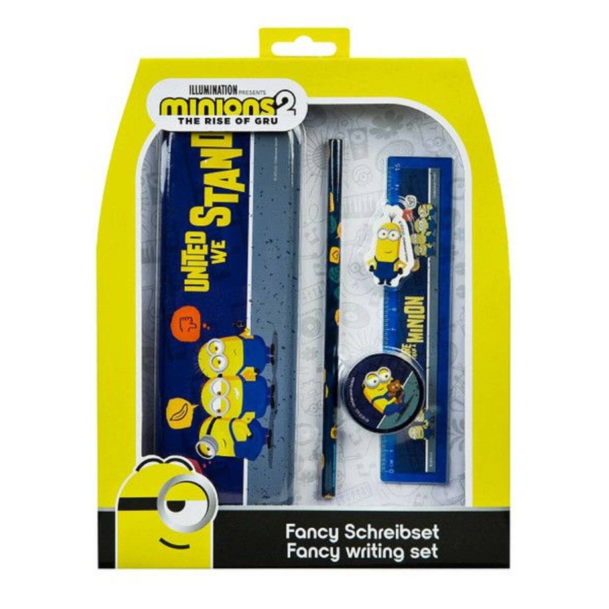 Minions 5 teiliges Schreibwaren-Set für Kinder  Perfekt für Schule und Zuhause
