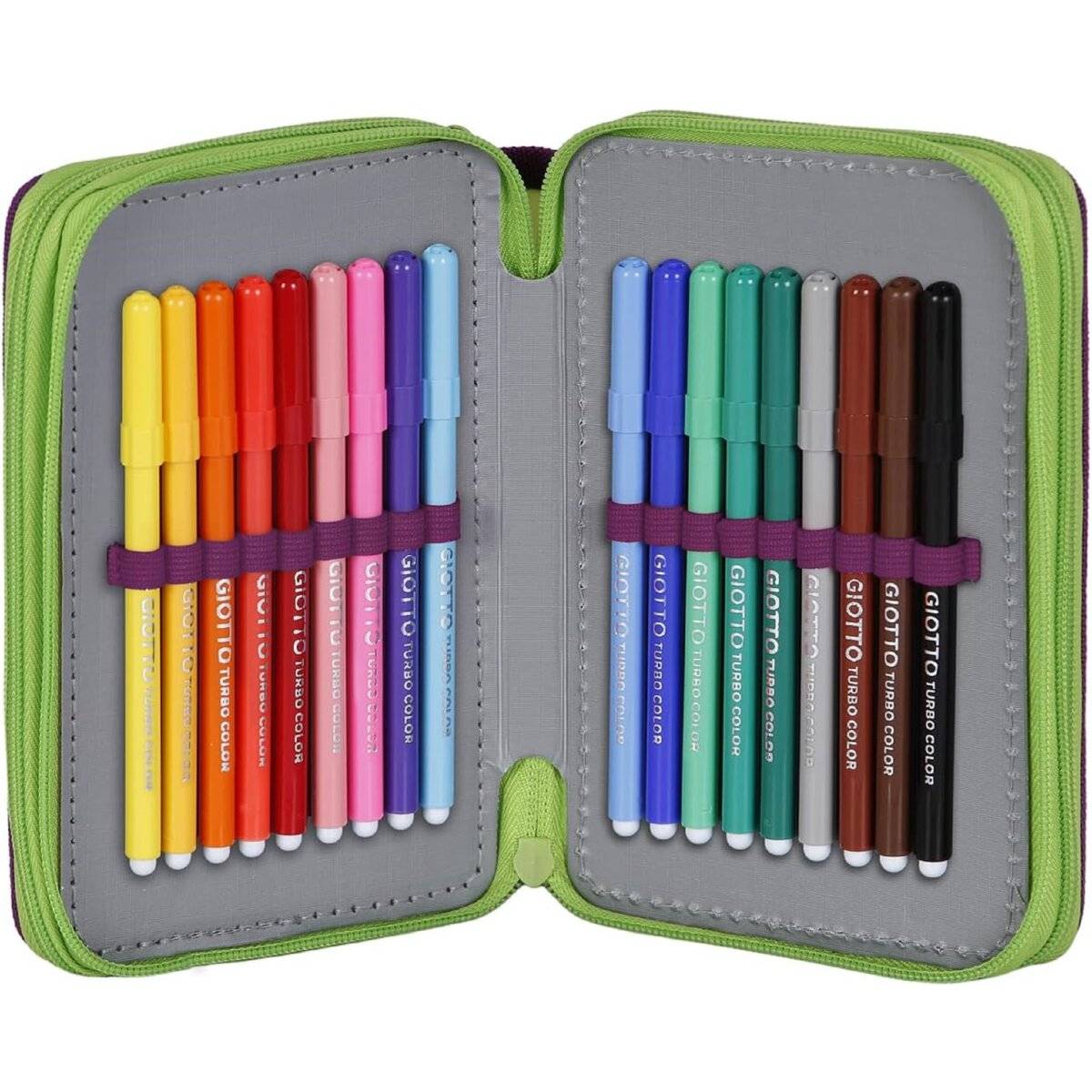 Marvel Hulk Federmappe  Großes 3-Fach Mäppchen, Komplett Gefüllt, 14 x 21 cm