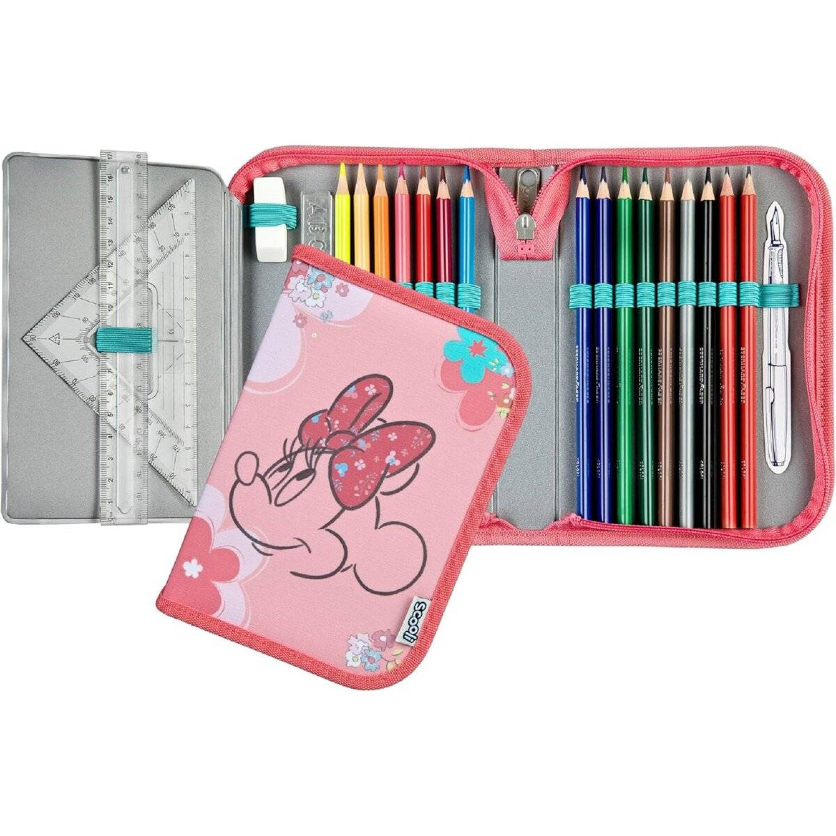 Minnie Mouse Gefülltes Federmappe Komplettes Etui Schuletui
