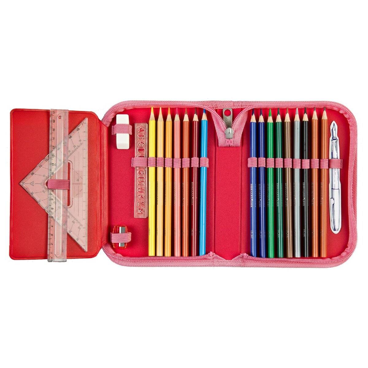 Barbie Gefüllte Federmappe Schüleretui Komplettes Set mit hochwertigen Stiften