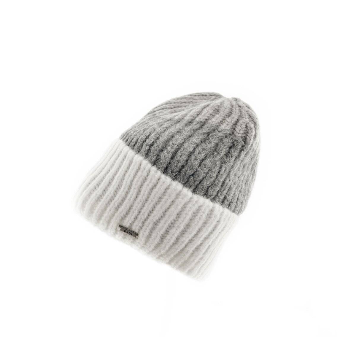 Wintermütze mit Innenfutter Unisex Strickmütze Beaniemütze - warmhaltend Grau
