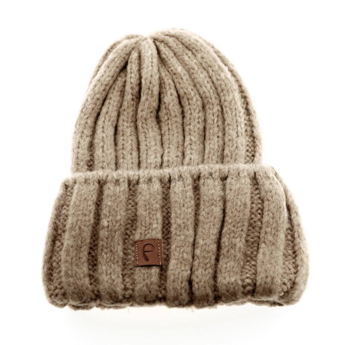 Faera Mütze zum Warmhalten im Herbst- Winter-Mütze Strickmütze für Damen und Herren One Size Braun