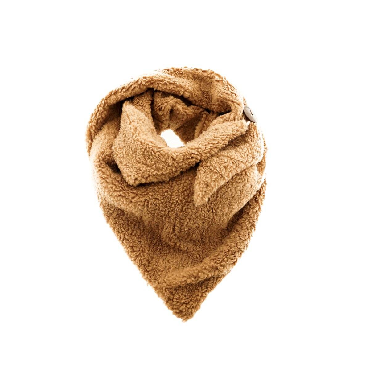 XXL Schal für Damen mit Leopardenmuster - Kuscheliger Halstuch in Dreieckform Braun