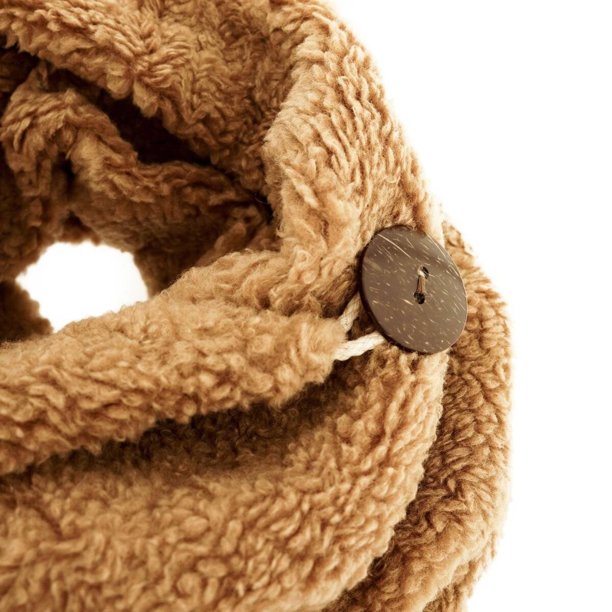 XXL Schal für Damen mit Leopardenmuster - Kuscheliger Halstuch in Dreieckform Braun