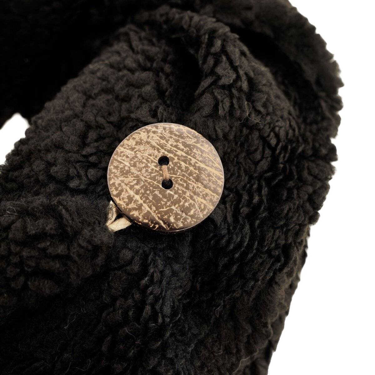 XXL Schal für Damen mit Leopardenmuster - Kuscheliger Halstuch in Dreieckform Schwarz