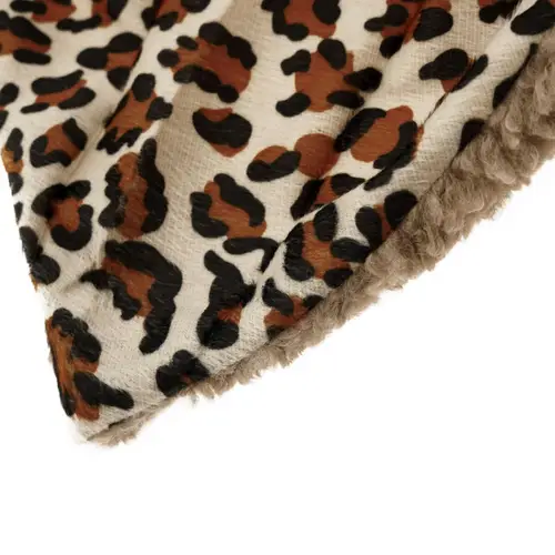 XXL Schal für Damen mit Leopardenmuster - Kuscheliger Halstuch in Dreieckform Taupe XXL Schal für Damen mit Leopardenmuster - Kuscheliger Halstuch in Dreieckform Taupe