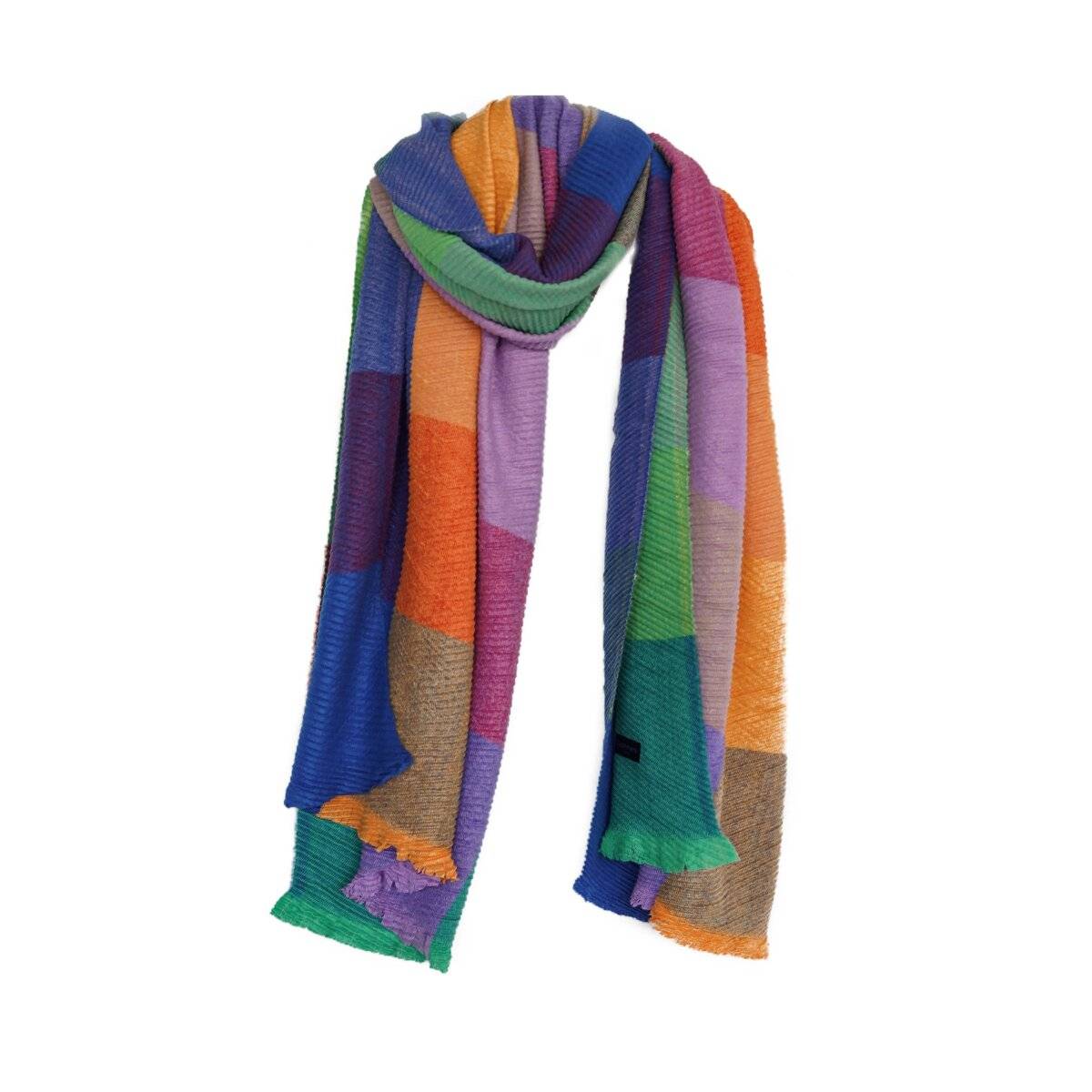 Luxuriöser XXL Kuschelschal im Karomuster 220x70 cm - extra Weich & Wärmend Bunt