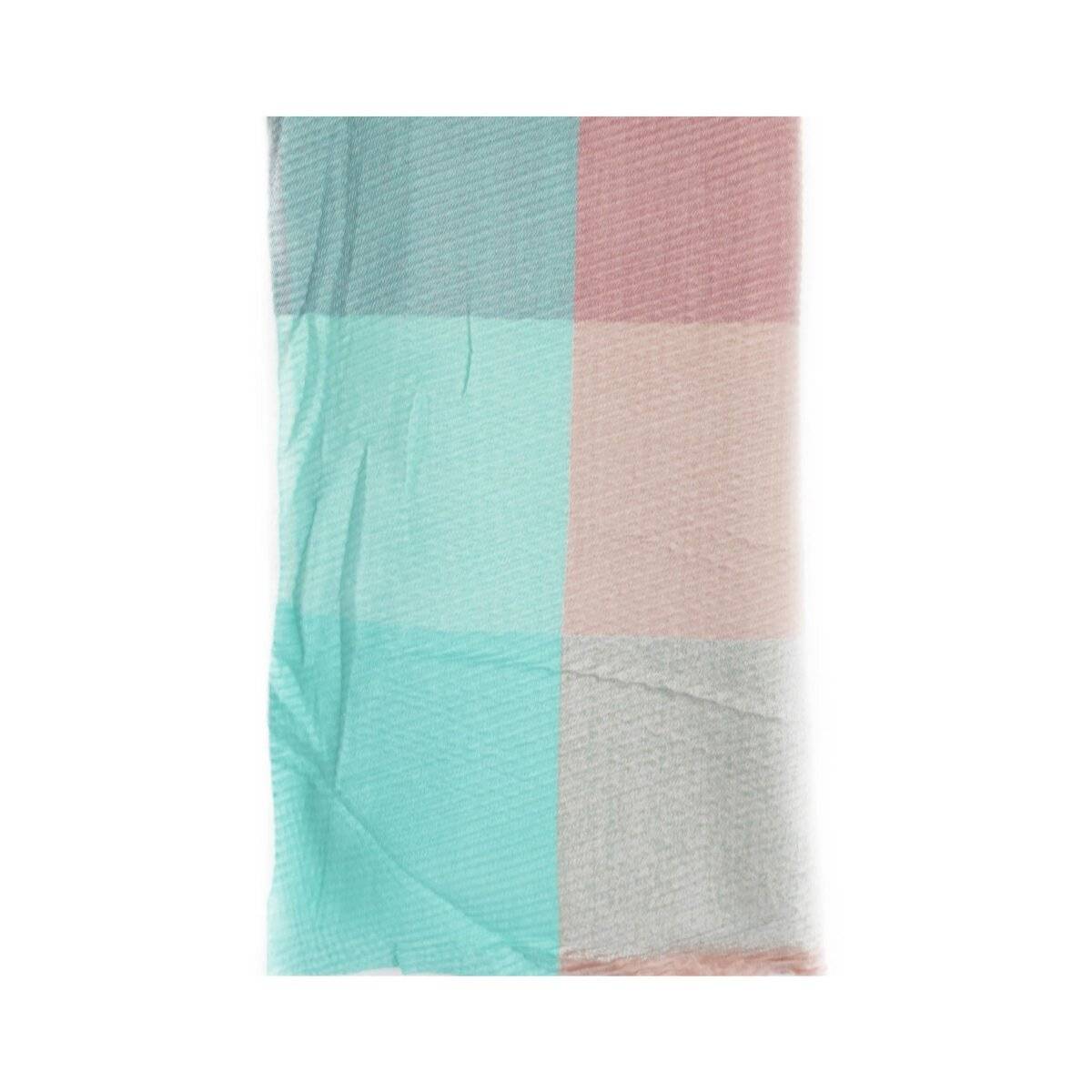 Luxuriöser XXL Kuschelschal im Karomuster 220x70 cm - extra Weich & Wärmend Pastell