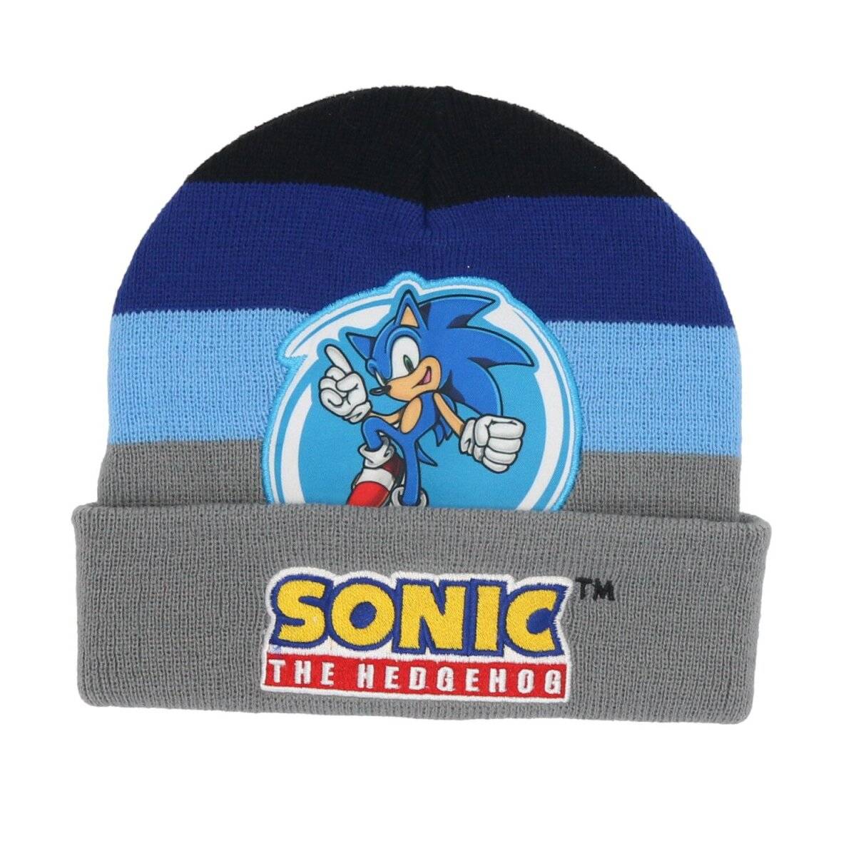 Sonic Wintermütze Bequeme und Warme Mütze für Kinder Grau