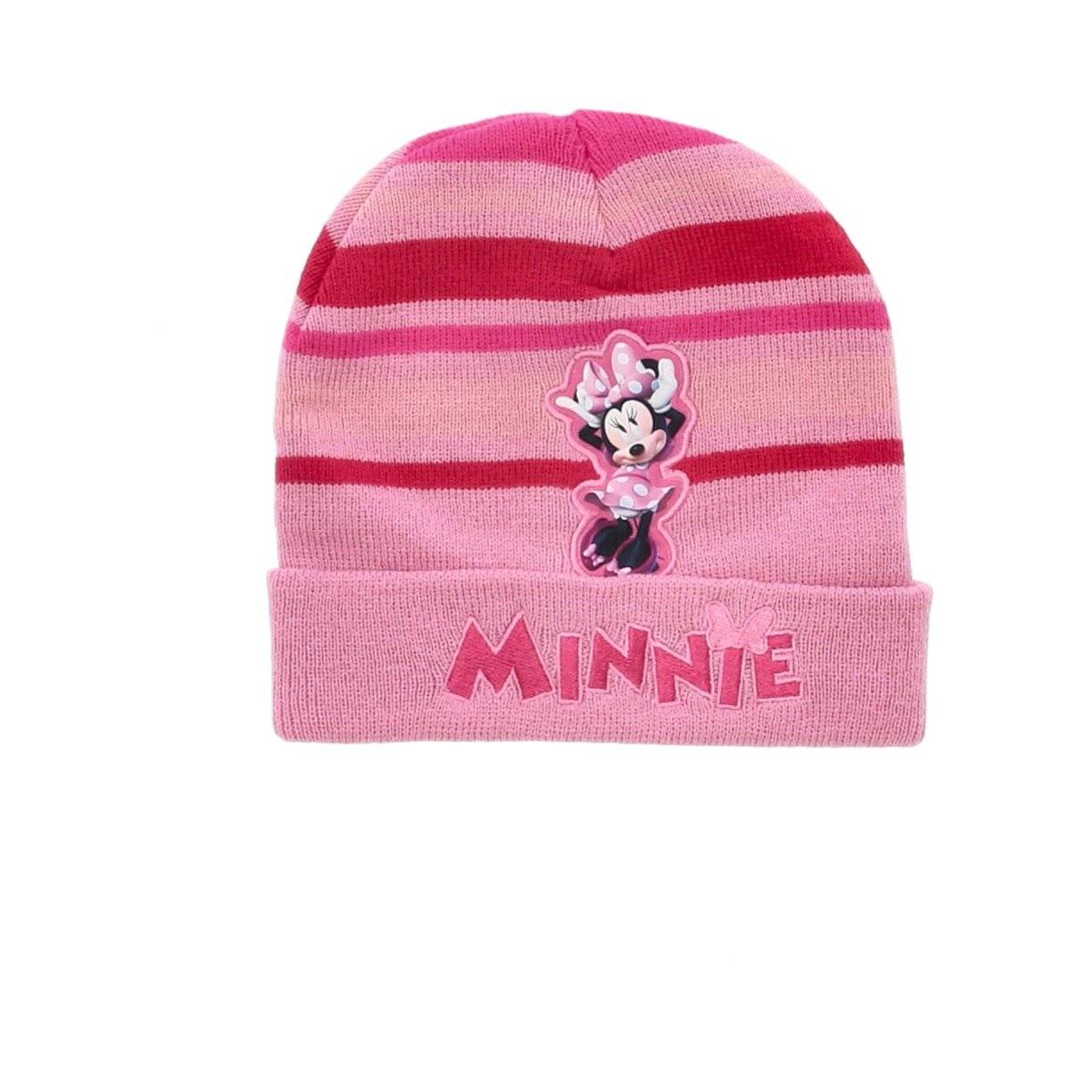 Disney Minnie Mouse Wintermütze  100% Acryl, mit hochwertiger Stickerei Rosa