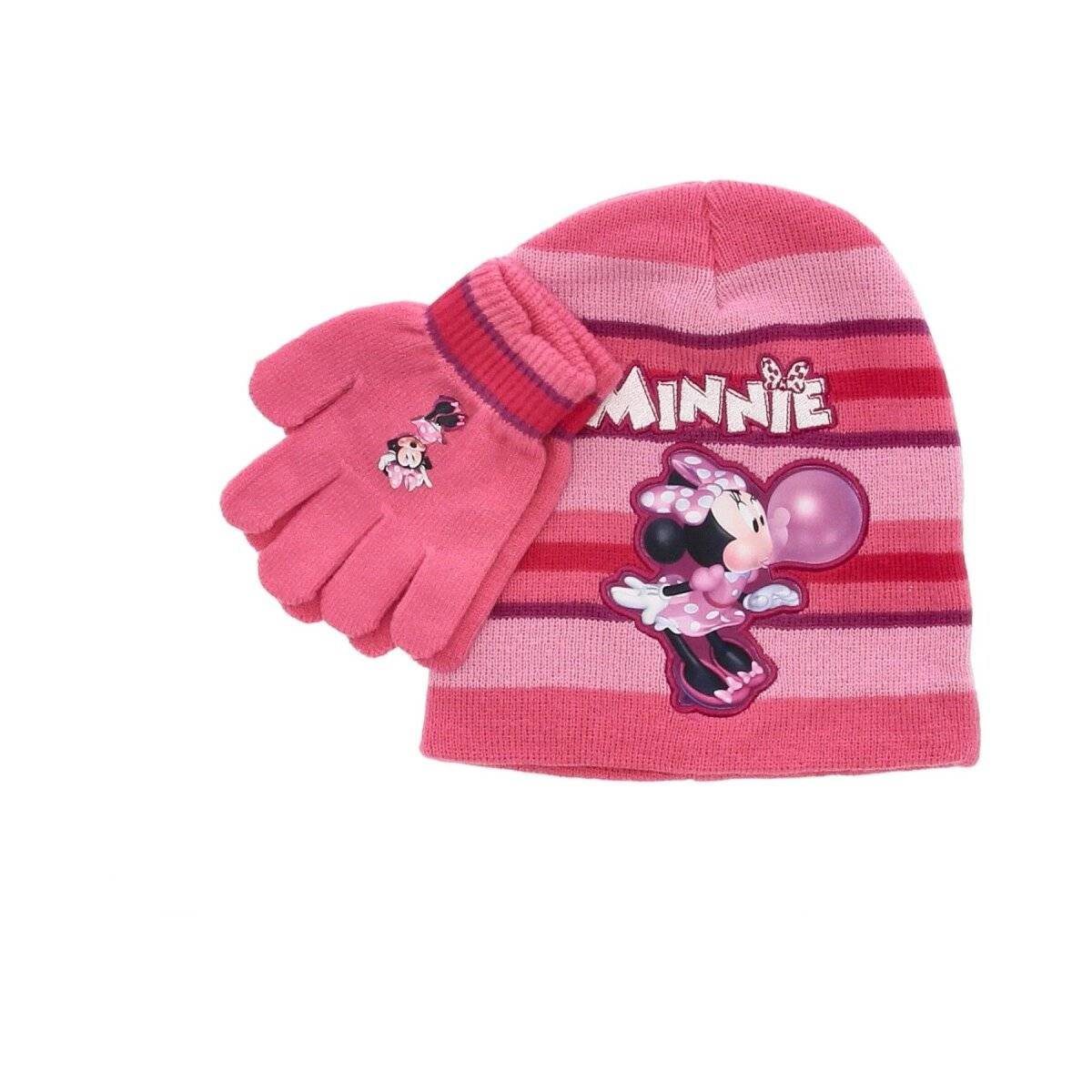 Minnie Mouse Winterset Mütze und Handschuhe für Kinder Rosa