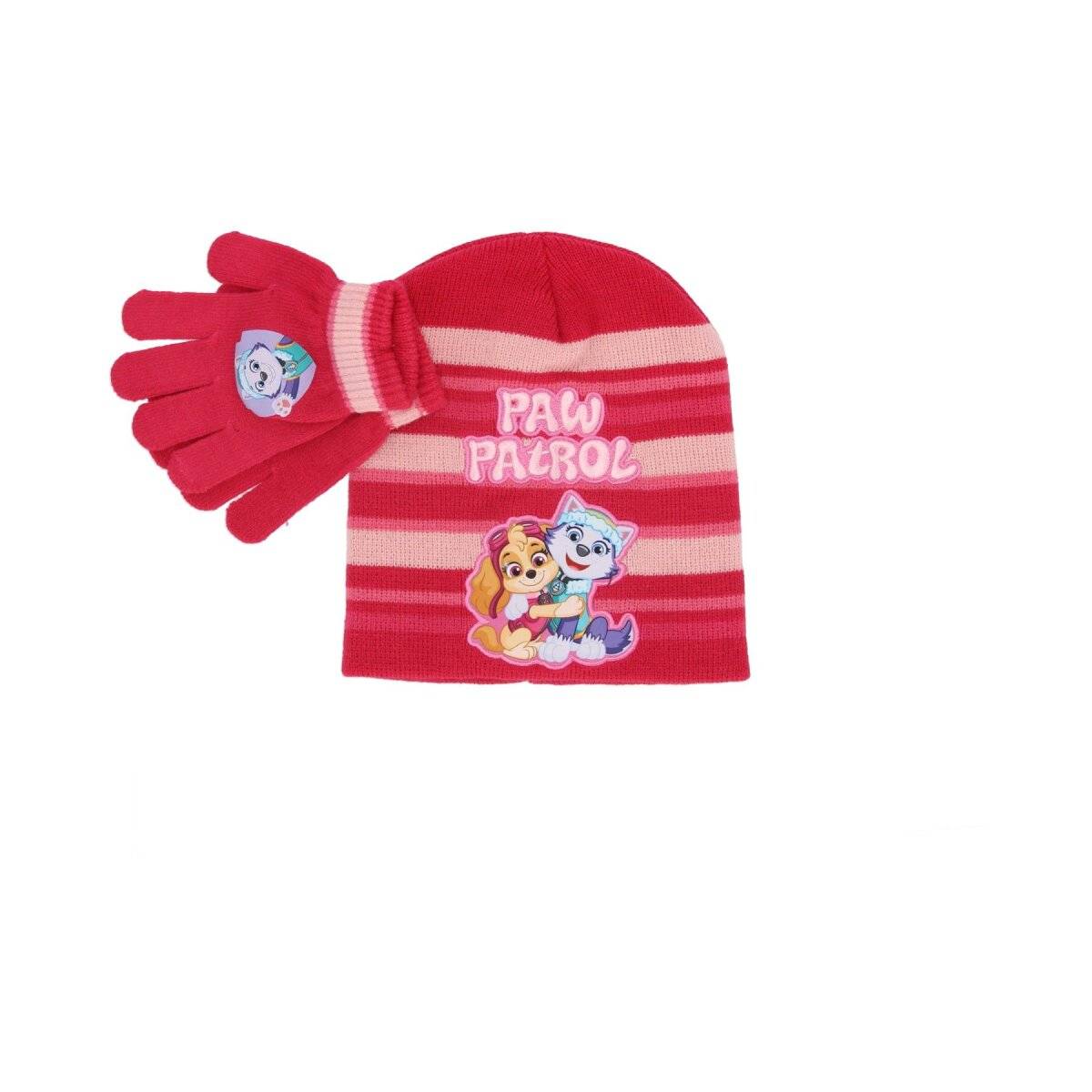 Paw Patrol Mütze und Handschuhe Kuscheliges Set für kalte Tage Rot