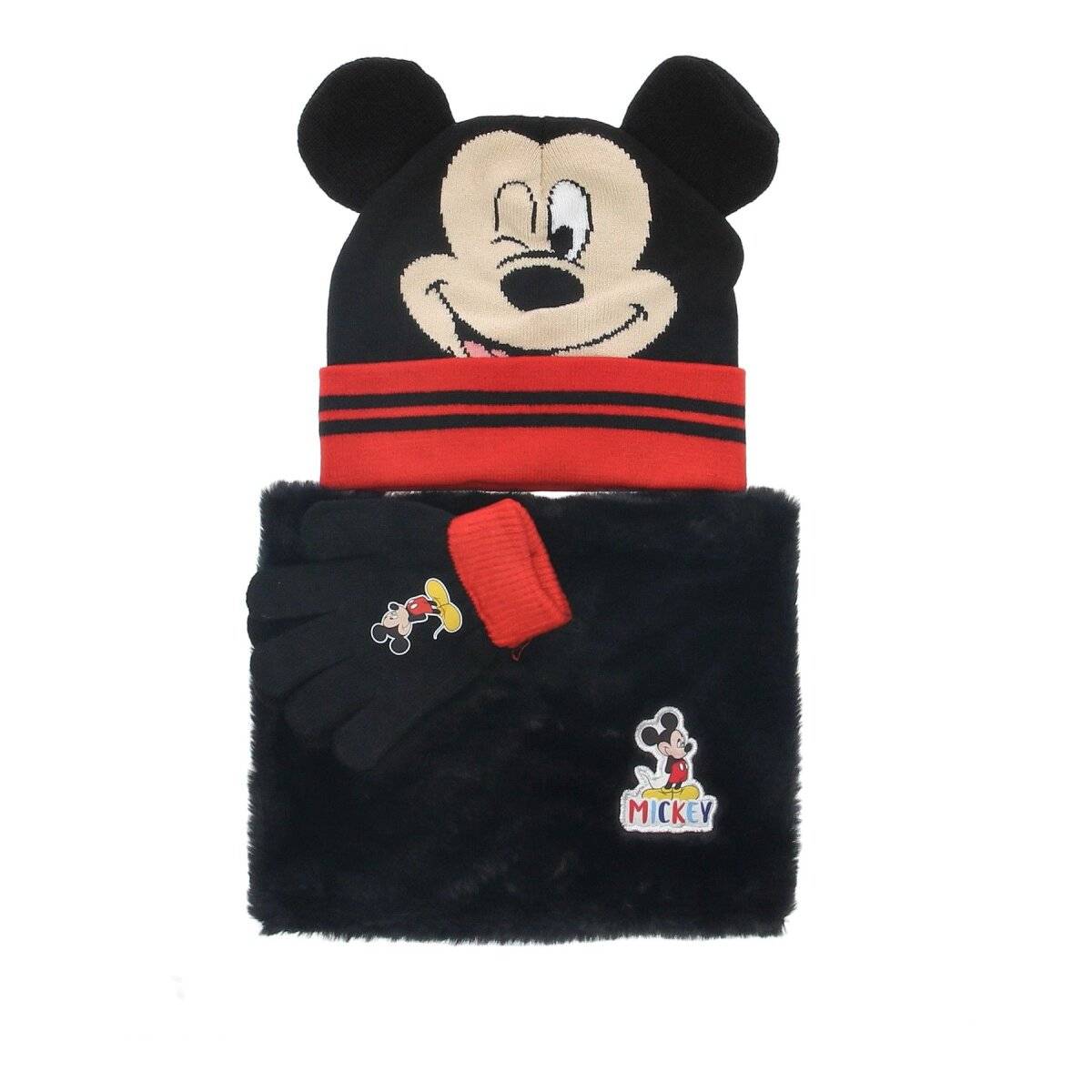 Mickey Mouse Winterset Mütze, Schal und Handschuhe für kleine Disney-Fans
