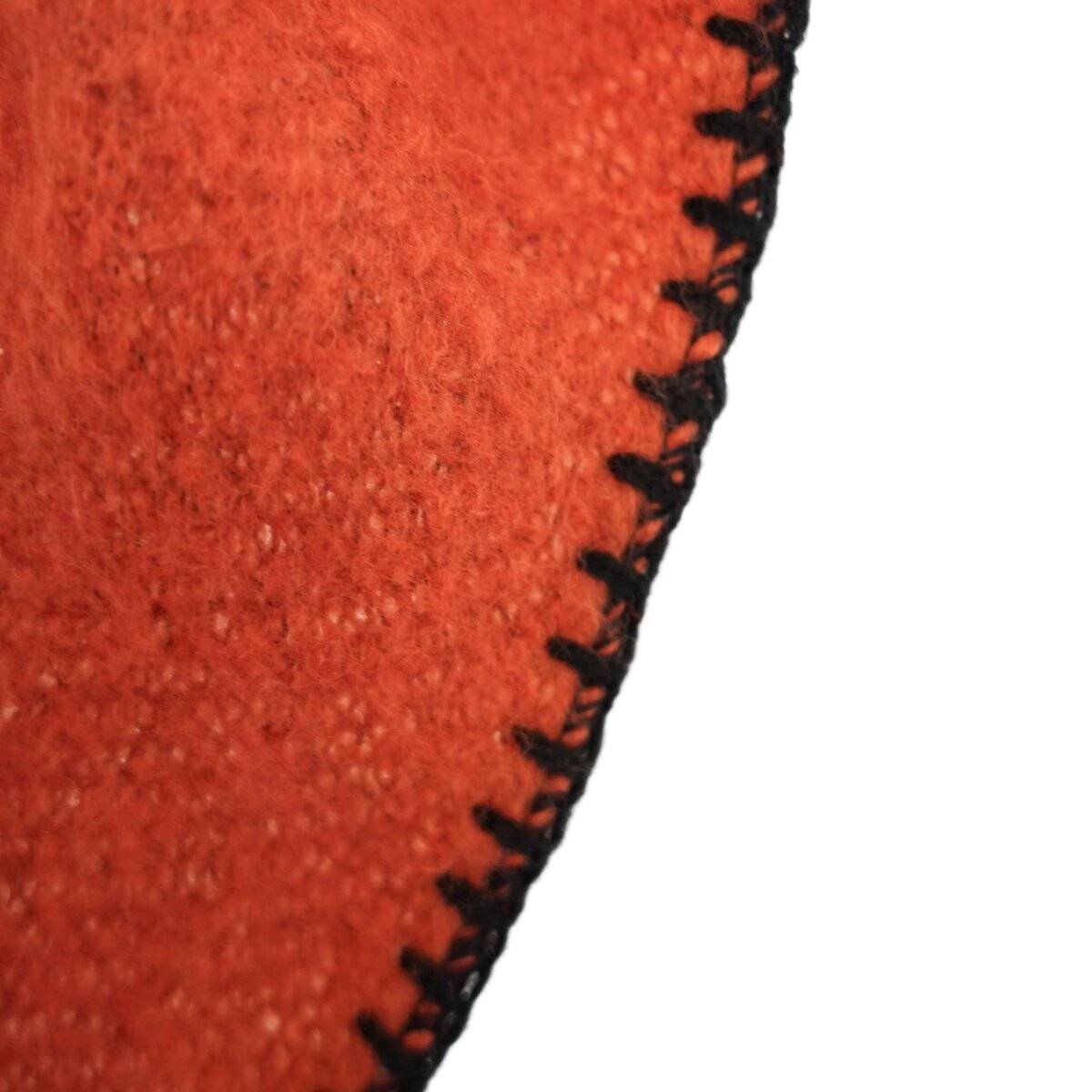 Modischer Dreiecksschal für Damen, XXL Schal 220x100 cm - komfortabel & langlebig Orange/Blau