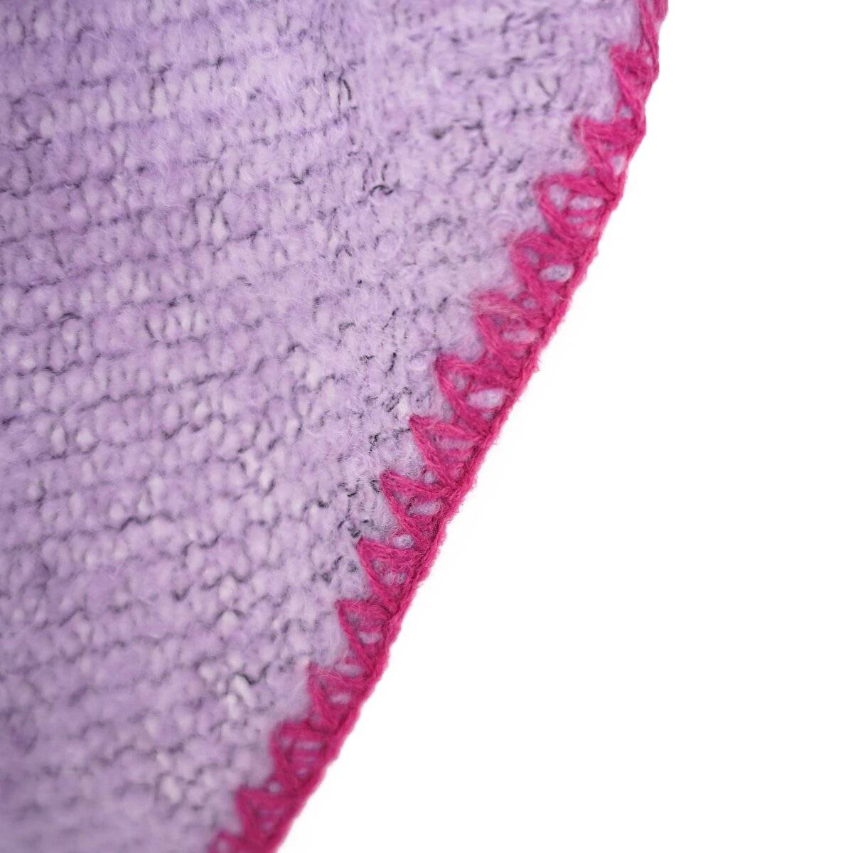 Modischer Dreiecksschal für Damen, XXL Schal 220x100 cm - komfortabel & langlebig Pink/Lila