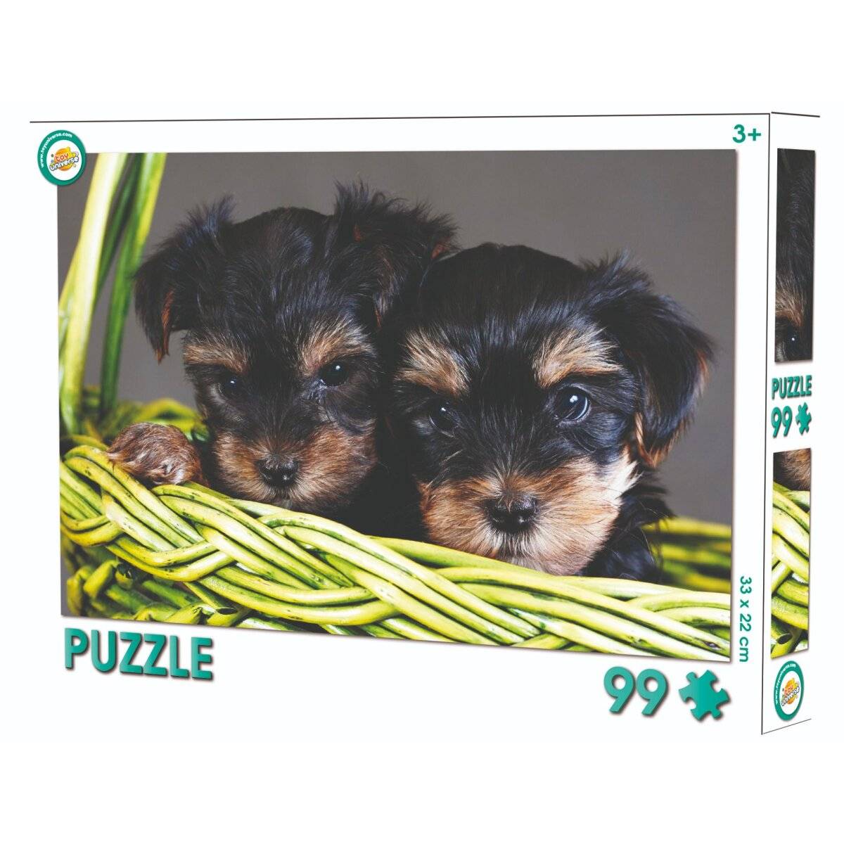 Zoo & Farm Puzzle, Spaßiges Tiermotiv für Kinder Hund 99 Teile