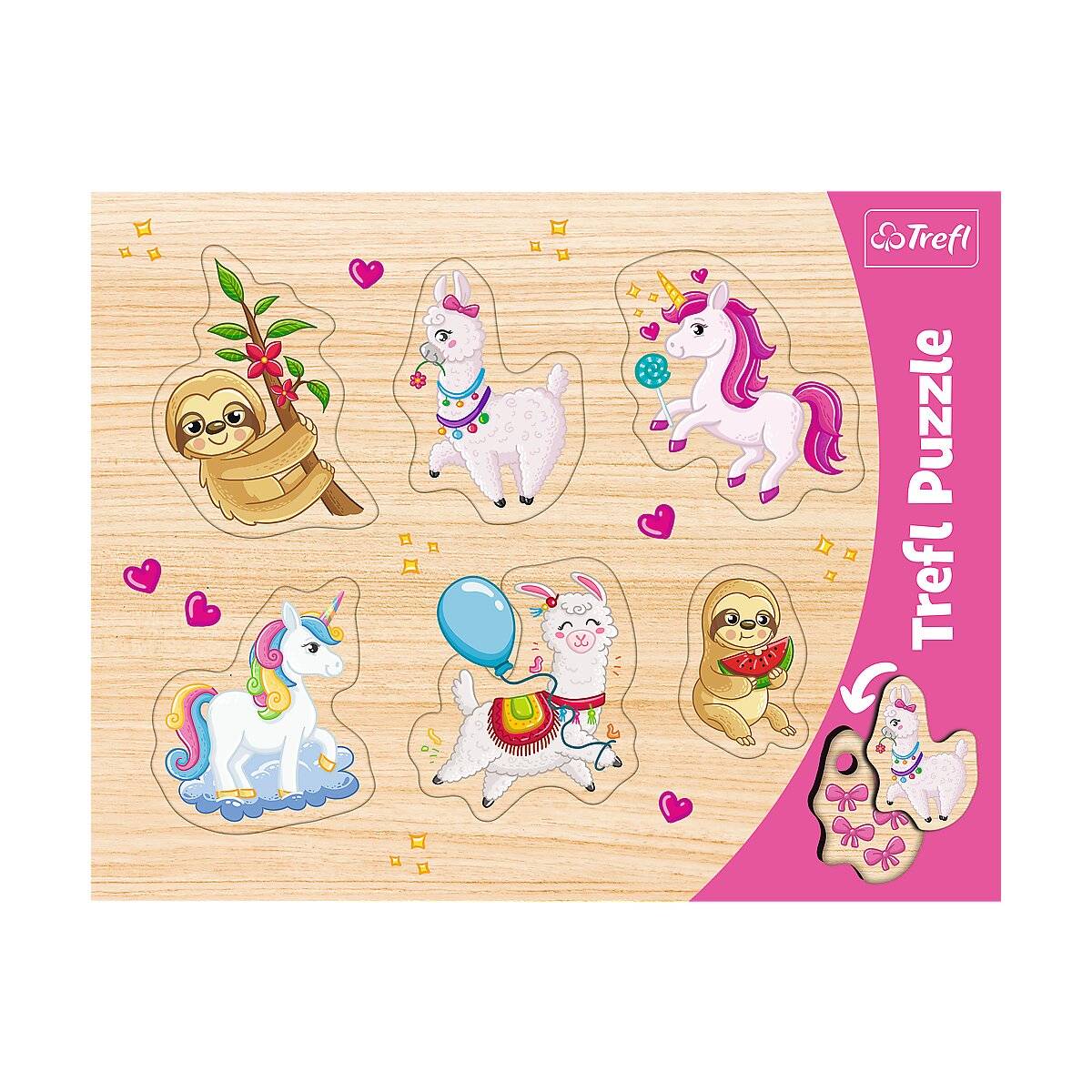6 Teile Puzzle Einhörner Lamas Faultiere Spaßiger Puzzlespaß für Kinder