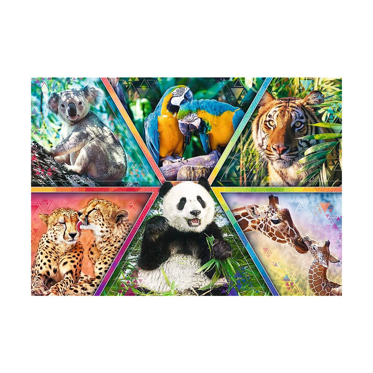 1000 Teile Puzzle Animal Kingdom Lebendige Tiermotive für Puzzler