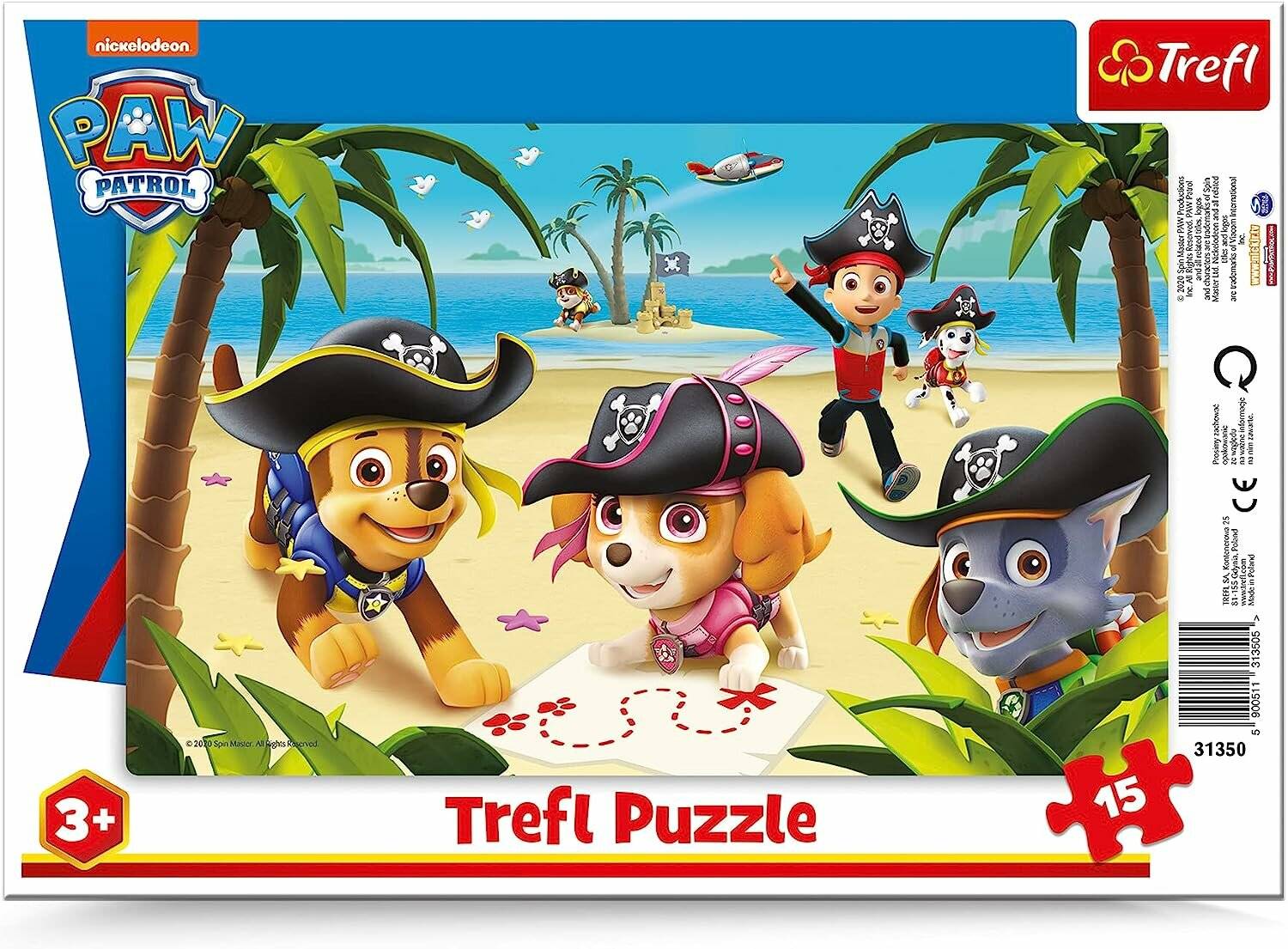 TREFL Puzzle Paw Patrol: Piratenexpedition 15 Stück