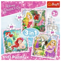 Disney Princess Kinderpuzzle 3-in-1 Puzzle mit je 36, 20 und 50 Teilen für Kinder Disney Princess Kinderpuzzle 3-in-1 Puzzle mit je 36, 20 und 50 Teilen für Kinder