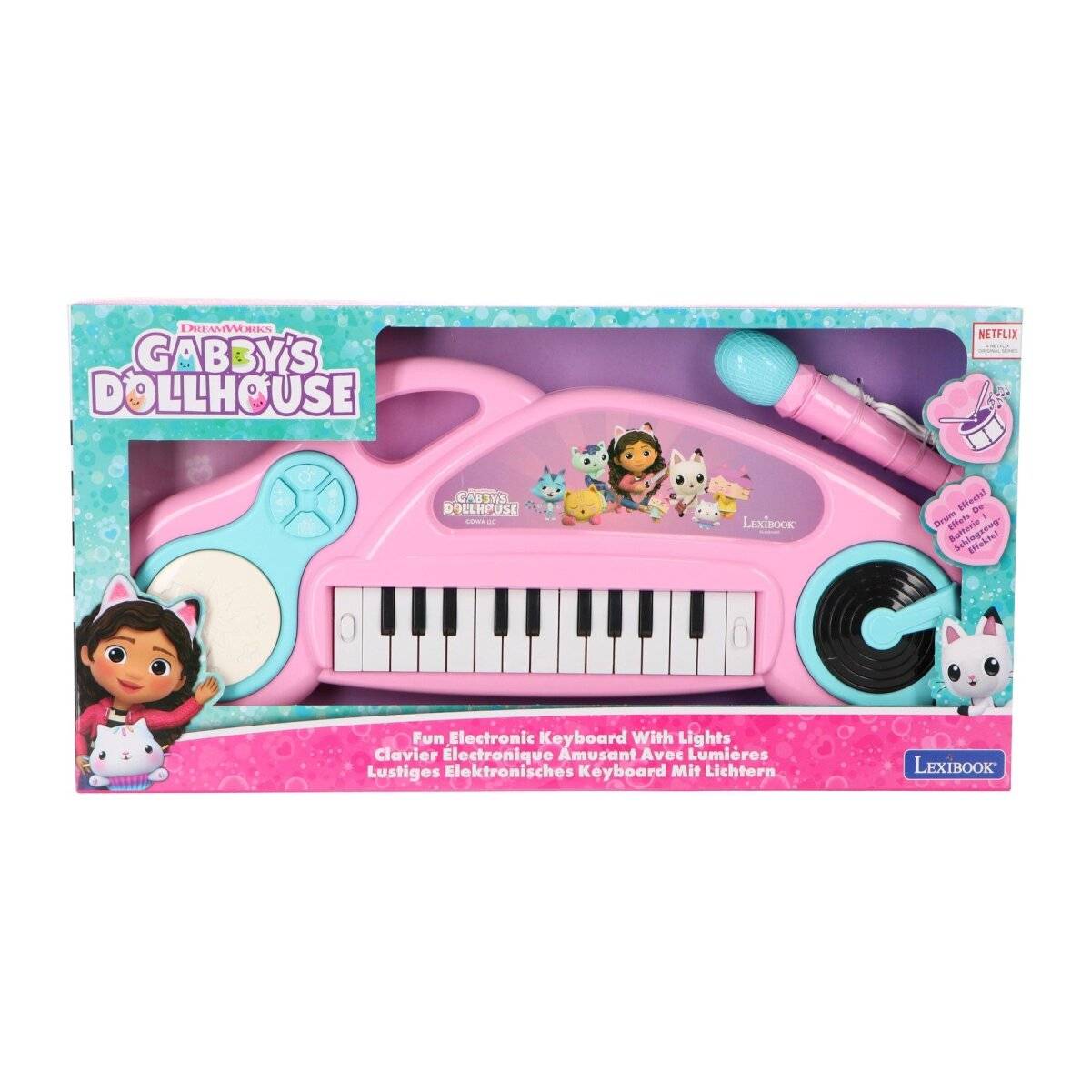 Gabby's Dollhouse Beleuchtete Tastatur Für kleine Musikerinnen!